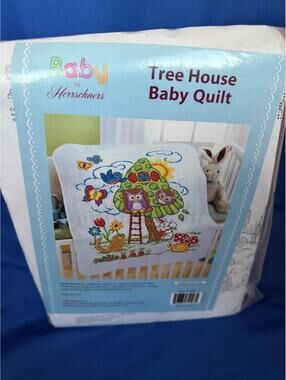 Baby by Herrschners® Tree House Value Baby Quilt Stamped Cross-Stitch